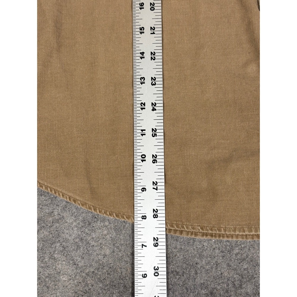 American Eagle Outfitters Mens XL Vintage Slim Fit Corduroy Western Shirt Tan - Picture 6 of 10